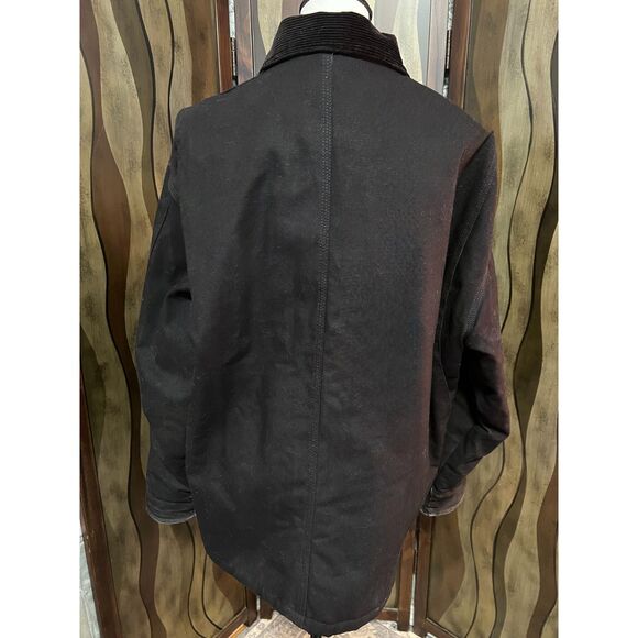 Berne Apparel black cotton duck work jacket. Size L. - Picture 3 of 9